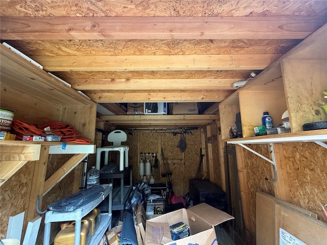 view of storage room