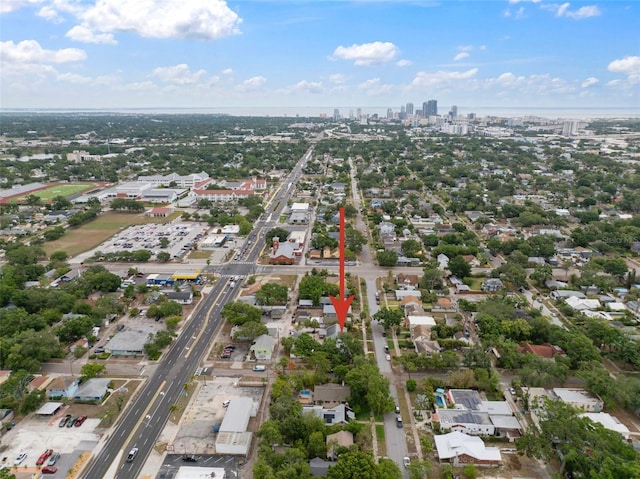 2859 Dartmouth Ave N, Saint Petersburg, FL 33713 - aerial view of property and surrounding area featuring nearby urban area
