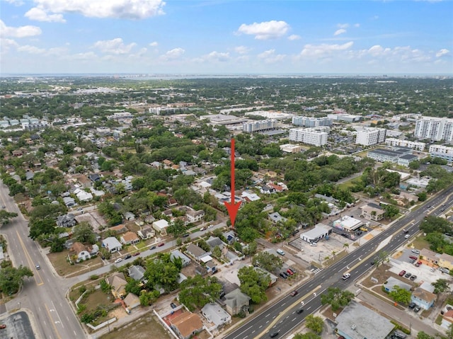 2859 Dartmouth Ave N, Saint Petersburg, FL 33713 - aerial view of property's location with nearby urban area