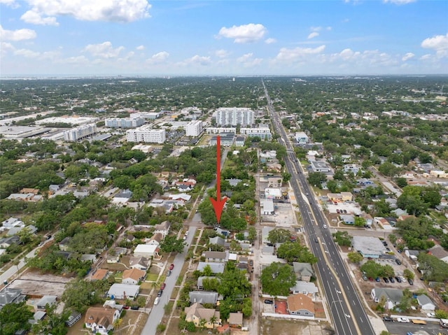 2859 Dartmouth Ave N, Saint Petersburg, FL 33713 - aerial view of property's location featuring nearby urban area