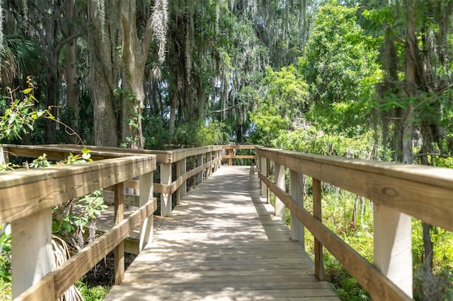 surrounding community with a forest view