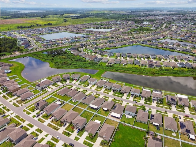 13603 Wild Ginger St, Riverview, FL 33579 - aerial view of property's location with nearby suburban area and a large body of water