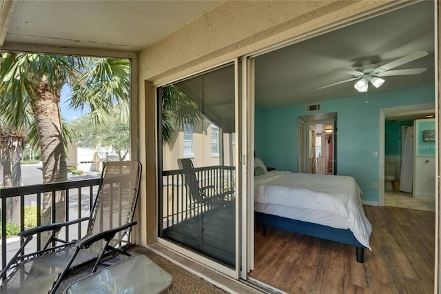 1028 Apollo Beach Blvd Unit 21, Apollo Beach, FL 33572 - balcony with ceiling fan