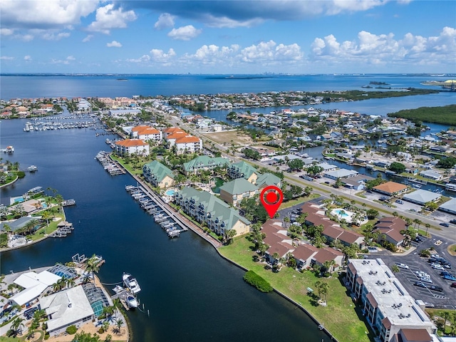 1028 Apollo Beach Blvd Unit 21, Apollo Beach, FL 33572 - aerial perspective of suburban area with a large body of water