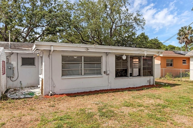 2222 Euclid Cir N, Clearwater, FL 33764 - rear view of property featuring stucco siding