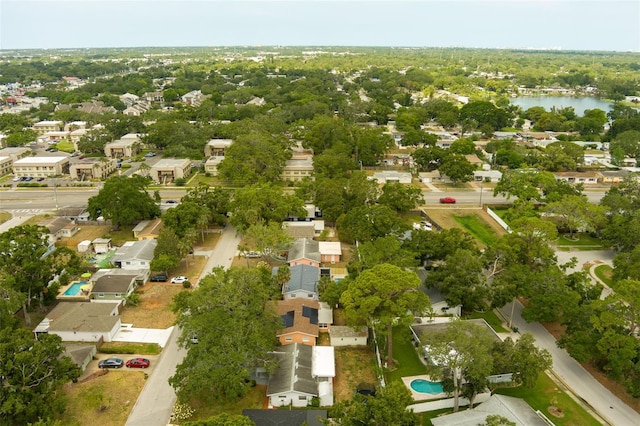 2222 Euclid Cir N, Clearwater, FL 33764 - aerial view of property's location featuring nearby suburban area and a pool area
