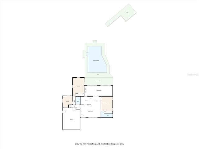 11628 Grove St, Seminole, FL 33772 - floor plan / room layout