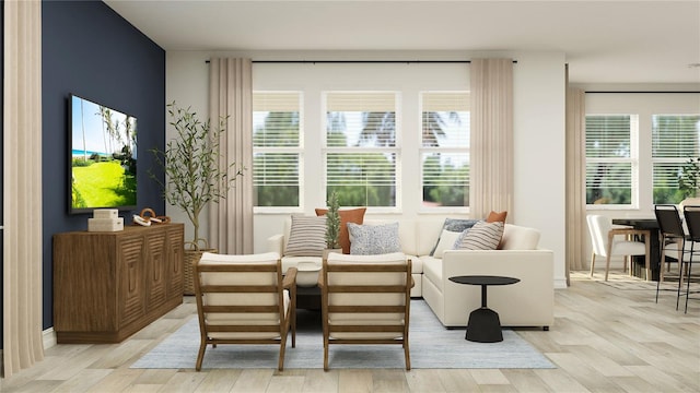 11761 E 71st Ter, Palmetto, FL 34221 - living area featuring wood finished floors