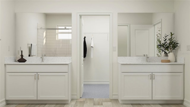 11761 E 71st Ter, Palmetto, FL 34221 - full bath with a tile shower and two vanities