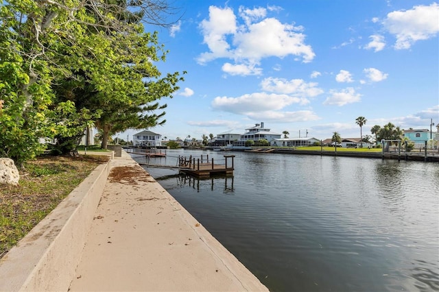 4274 Deleon Dr, Hernando Beach, FL 34607 - dock featuring a water view and a residential view