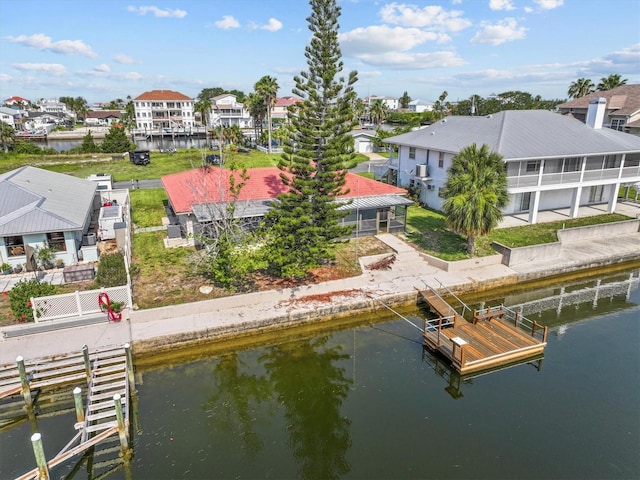 4274 Deleon Dr, Hernando Beach, FL 34607 - aerial view of residential area featuring a large body of water