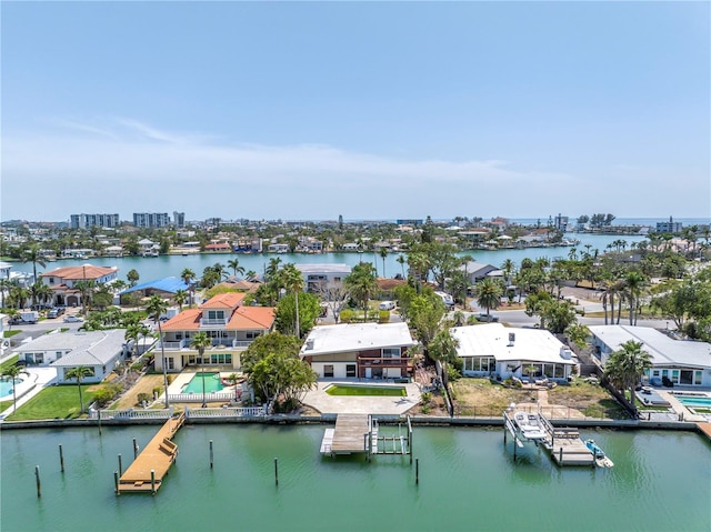 31 Dolphin Dr, Treasure Island, FL 33706 - aerial view of residential area featuring a nearby body of water