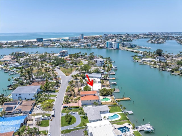 31 Dolphin Dr, Treasure Island, FL 33706 - drone / aerial view of a large body of water