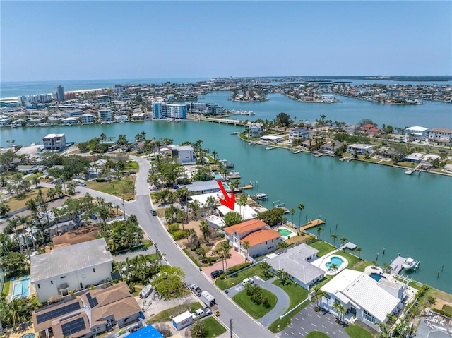 31 Dolphin Dr, Treasure Island, FL 33706 - drone / aerial view of a large body of water