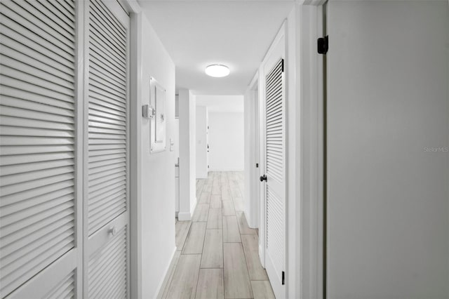 3102 W Horatio St Unit 13, Tampa, FL 33609 - hall featuring wood tiled floors and baseboards