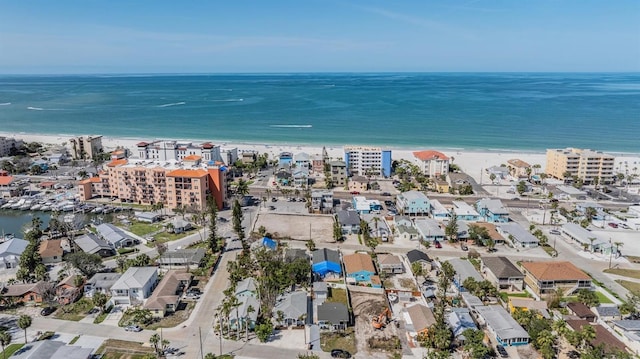 13304 2nd St E, Madeira Beach, FL 33708 - aerial overview of property's location with expansive beach