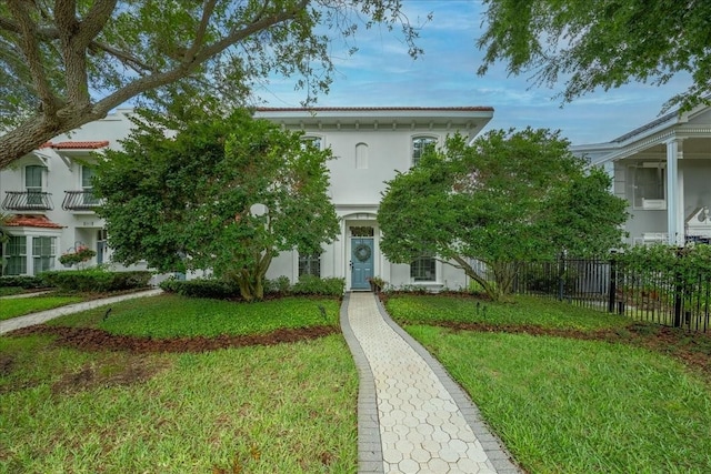 view of front of property with stucco siding