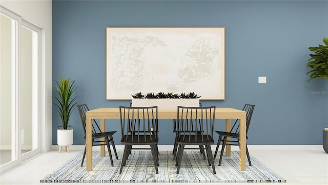 view of dining area