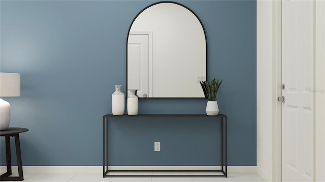 detailed view of baseboards