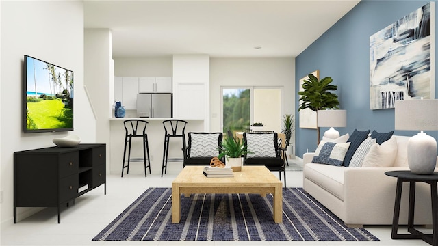 view of living area