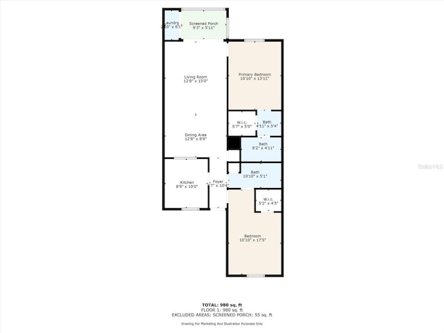 1390 Oak Hill Dr Unit 206, Dunedin, FL 34698 - home floor plan