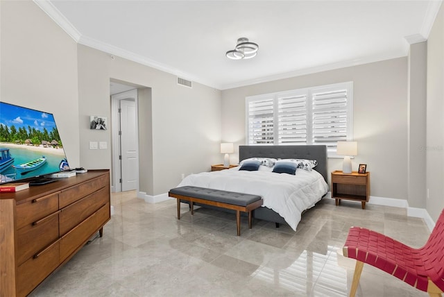 300 Beach Dr NE Unit 401, Saint Petersburg, FL 33701 - bedroom featuring crown molding and baseboards