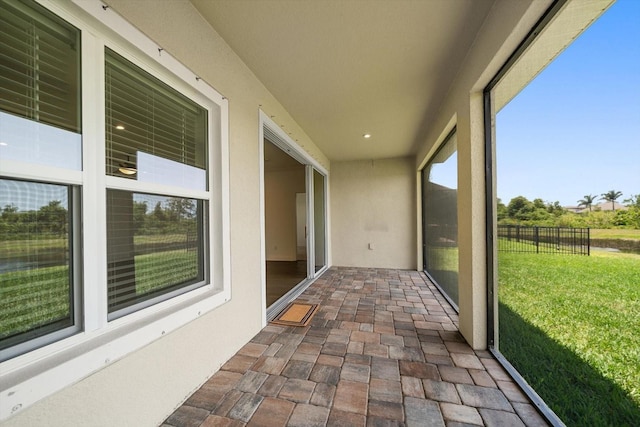 5547 Silver Sun Dr, Apollo Beach, FL 33572 - view of unfurnished sunroom
