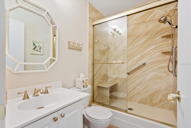 2121 Escobar Ave, Lady Lake, FL 32159 - full bath with toilet, an enclosed shower, and vanity
