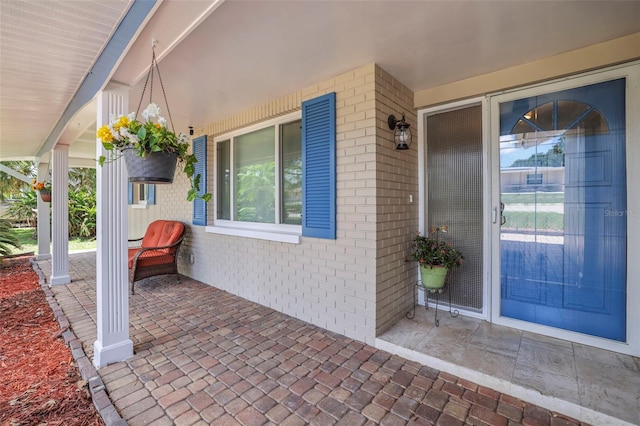 view of patio / terrace featuring covered porch