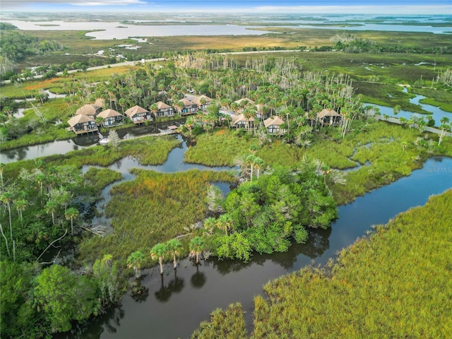 2695 N Seabreeze Pt Unit I1, Crystal River, FL 34429 - aerial view of property's location featuring a large body of water and nearby suburban area