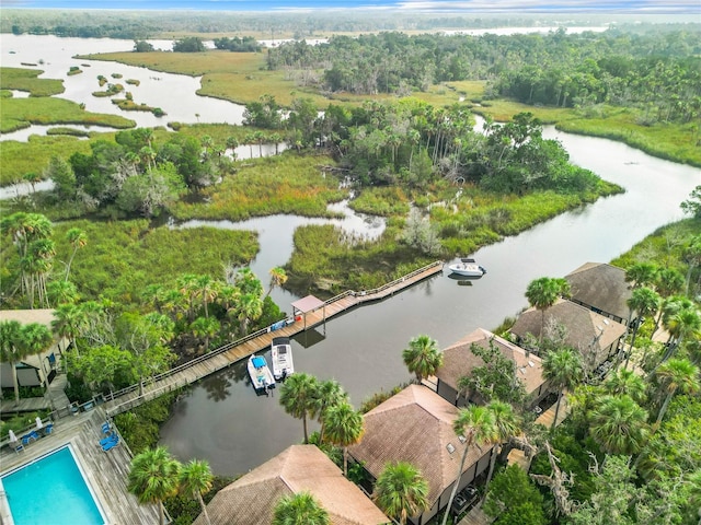 2695 N Seabreeze Pt Unit I1, Crystal River, FL 34429 - aerial view of a large body of water and a pool
