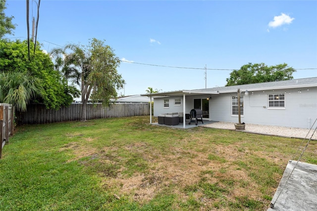 1489 77th Ave N, Saint Petersburg, FL 33702 - view of yard featuring an outdoor hangout area and a patio area