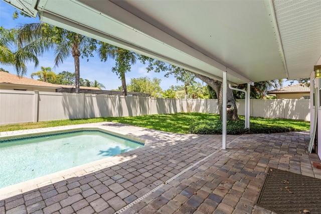 view of pool with a patio