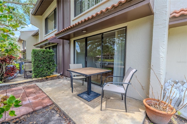 view of patio / terrace featuring outdoor dining area