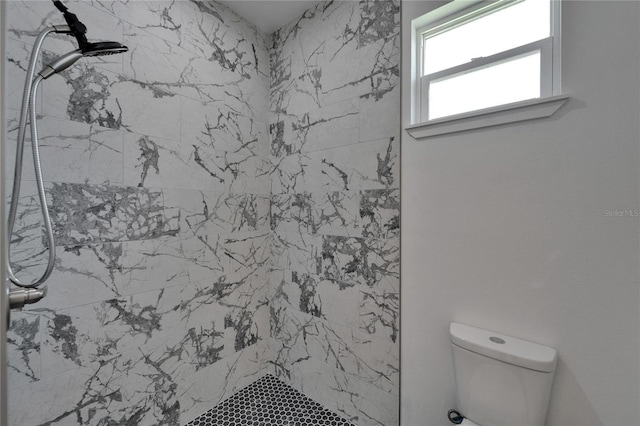 6097 Vermont Ave, New Port Richey, FL 34653 - full bathroom featuring a tile shower and toilet