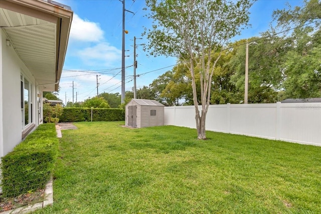 1666 Souvenir Dr, Clearwater, FL 33755 - view of yard with a storage shed and an outbuilding