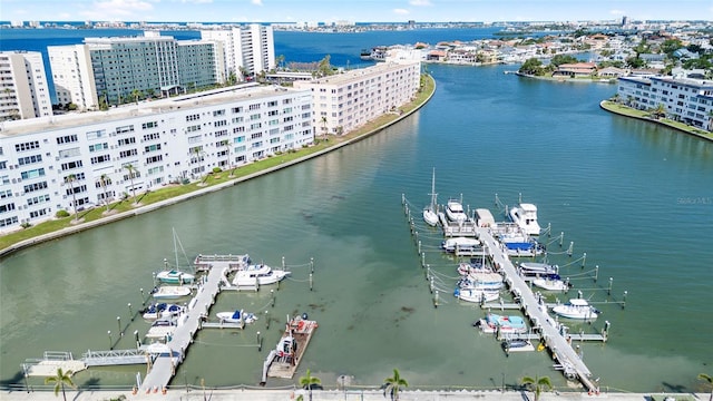 6025 Shore Blvd S Unit 409, Gulfport, FL 33707 - drone / aerial view of a nearby body of water