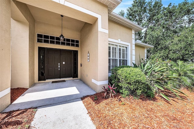 14042 Marlberry Way, Odessa, FL 33556 - view of exterior entry with stucco siding