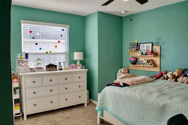12327 Eagle Swoop Pl, Riverview, FL 33579 - bedroom featuring light carpet and a ceiling fan