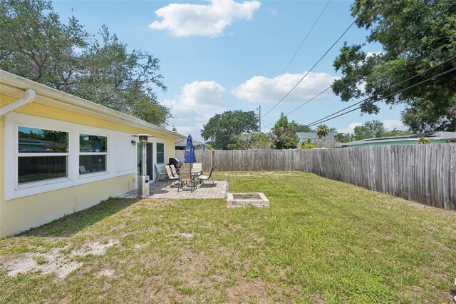 1450 Seabreeze St, Clearwater, FL 33756 - view of yard with a patio area