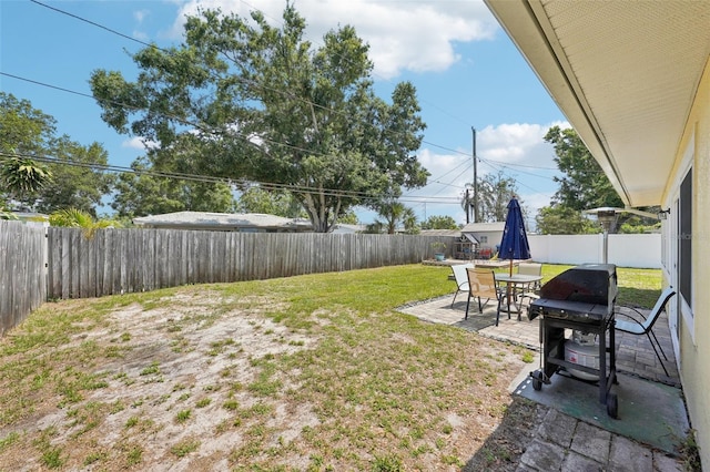 1450 Seabreeze St, Clearwater, FL 33756 - view of yard with a patio area