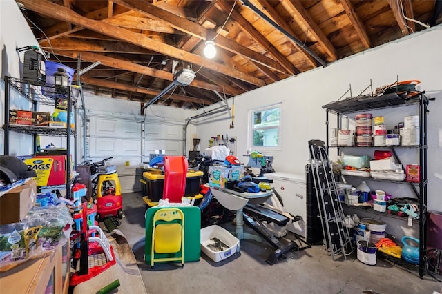 1450 Seabreeze St, Clearwater, FL 33756 - garage featuring a garage door opener
