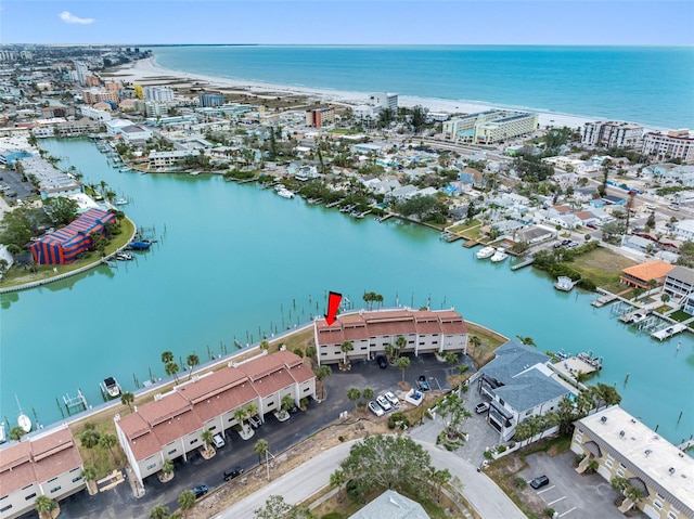 12360 Capri Cir N Unit 106, Treasure Island, FL 33706 - drone / aerial view of a large body of water