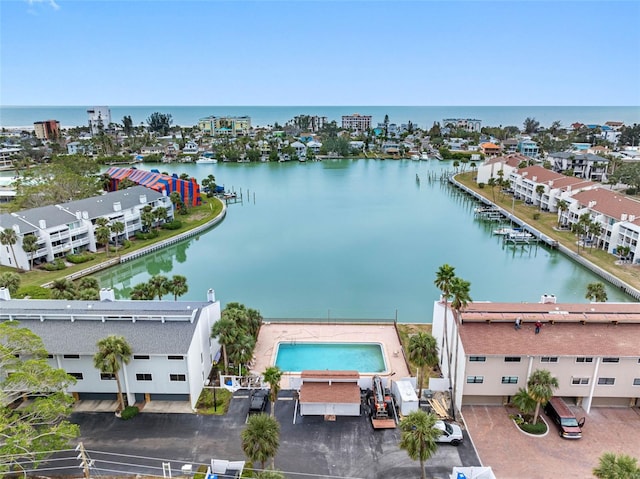 12360 Capri Cir N Unit 106, Treasure Island, FL 33706 - drone / aerial view of a nearby body of water