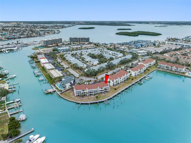12360 Capri Cir N Unit 106, Treasure Island, FL 33706 - aerial view of a nearby body of water