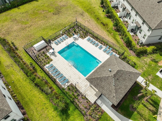 7709 Imagination Pl, Wesley Chapel, FL 33545 - bird's eye view of a pool