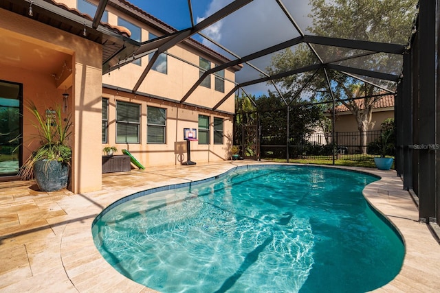 4611 Grand Preserve Pl, Palm Harbor, FL 34684 - view of swimming pool with a patio area and a lanai