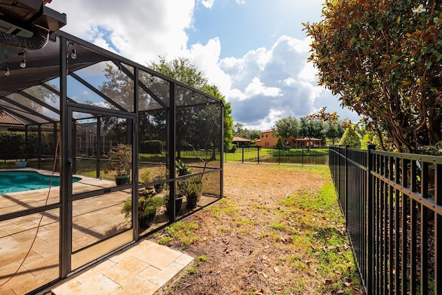 4611 Grand Preserve Pl, Palm Harbor, FL 34684 - fenced backyard with a patio area