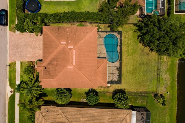 4611 Grand Preserve Pl, Palm Harbor, FL 34684 - bird's eye view of a pool area