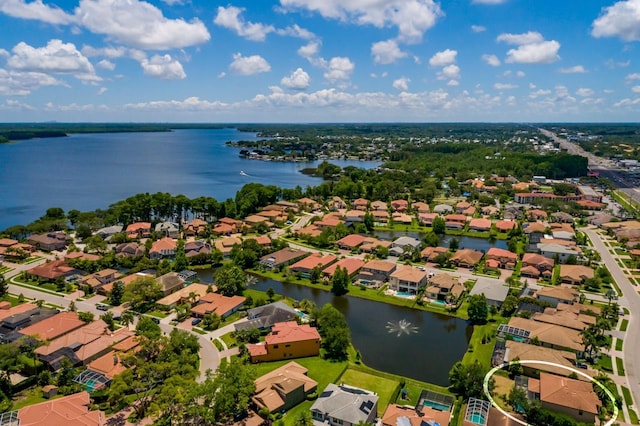 4611 Grand Preserve Pl, Palm Harbor, FL 34684 - aerial view of residential area with a large body of water